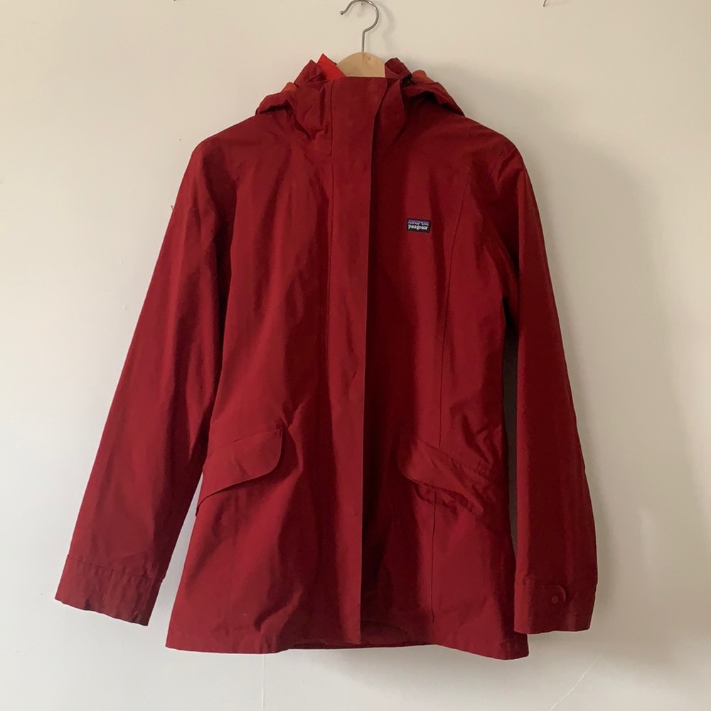 Patagonia rain jacket with removable vest